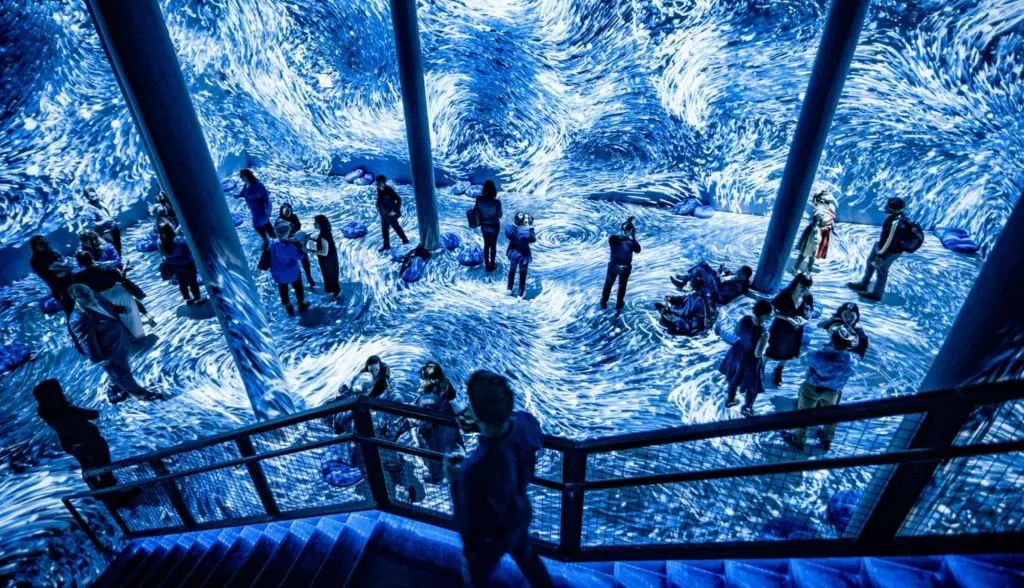 Submerge at ARTECHOUSE NYC Pantone Color of the Year Classic Blue